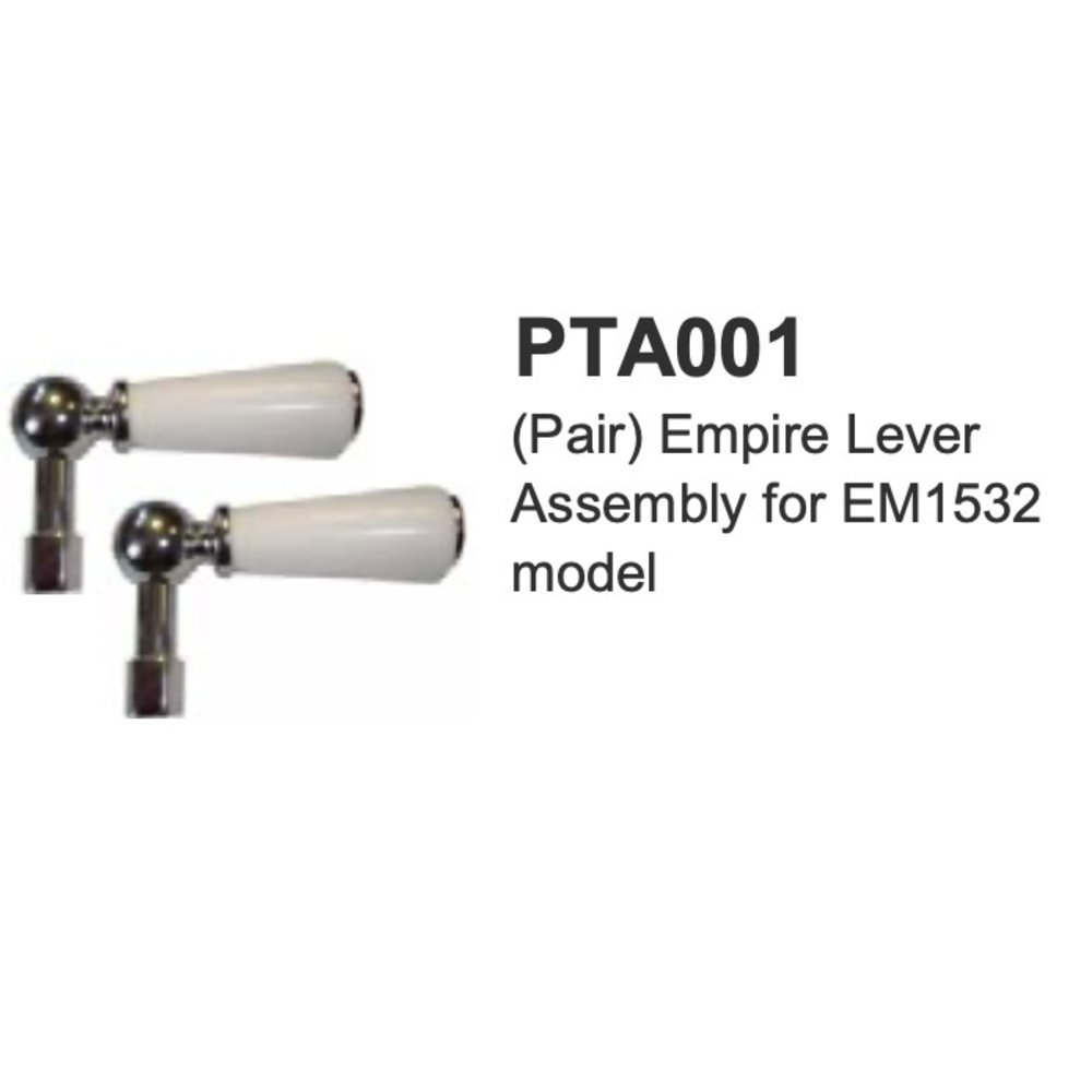 Lefroy Brooks LB Pair Empire lever assembly for EM1532 model - PTA001