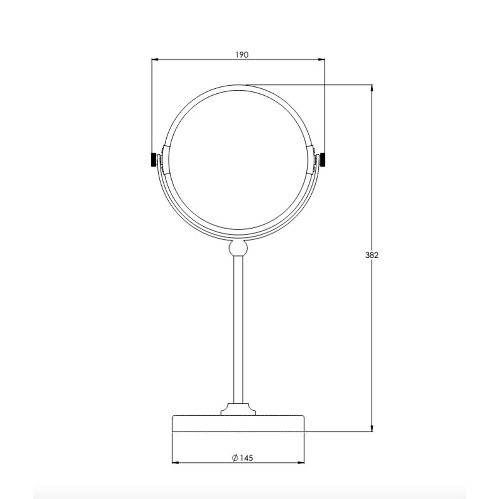 Lefroy Brooks 1900 Classic LB1900 Classic Shaving Mirror LB-4958