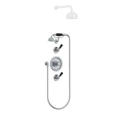 LB Classic Black concealed shower setBL8803