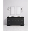 Porter Bathroom Stratford Grand Coole VP100  - wooden wash basin stand with doors, natural stone top and underbuilt basins