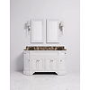 Porter Bathroom Stratford Double Moher VP101  - wooden wash basin stand with doors, natural stone top and underbuilt basins