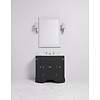 Porter Bathroom Stratford Single Coole VP103  - massief houten badmeubel met  deuren, natuursteen blad en inbouw wastafels