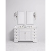 Regent Double Moher VP106 - massief houten badmeubel met deuren, natuursteen blad en inbouw wastafels Porter Bathroom Regent Double Moher VP106 - massief houten badmeubel met deuren, natuursteen blad en inbouw wastafels
