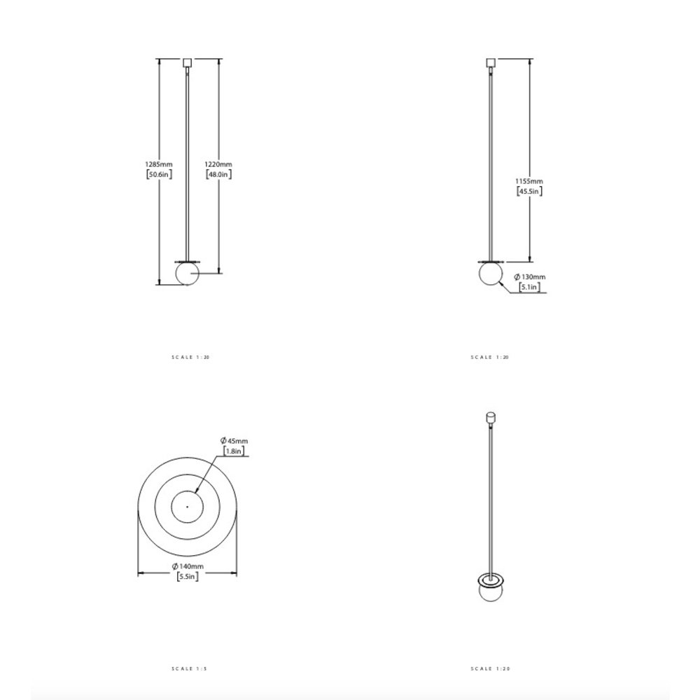 Porter Bathroom Kew Drop Deckenlampe L507