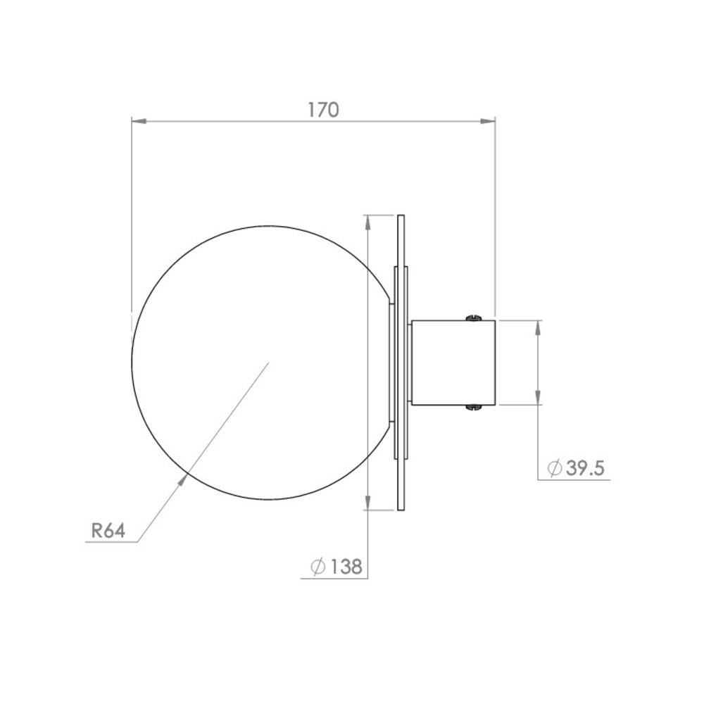 Porter Bathroom Kew wandlamp L509