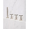 Porter Bathroom Hepworth 4-hole  bath set with handshower and  crosstop handles BB651