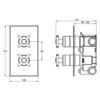 Porter Bathroom Pelham concealed thermostatic shower valve with diverter BS626