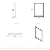 Grandville Large mirror MP301 Porter Bathroom Grandville Large mirror MP301
