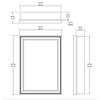 Grandville Large mirror cabinet CP400 Porter Bathroom Grandville Large mirror cabinet CP400