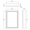 Norbury Large mirror cabinet CP402 Porter Bathroom Norbury Large mirror cabinet CP402