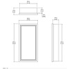 Norbury Tall mirror cabinet CP403 Porter Bathroom Norbury Tall mirror cabinet CP403
