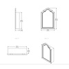 Dijon Small spiegelkast CP405 Porter Bathroom Dijon Small spiegelkast CP405