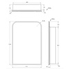 Arc Grande Spiegelschrank CM435 Porter Bathroom Arc Grande Spiegelschrank CM435