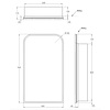 Arc Large Spiegelschrank CM436 Porter Bathroom Arc Large Spiegelschrank CM436