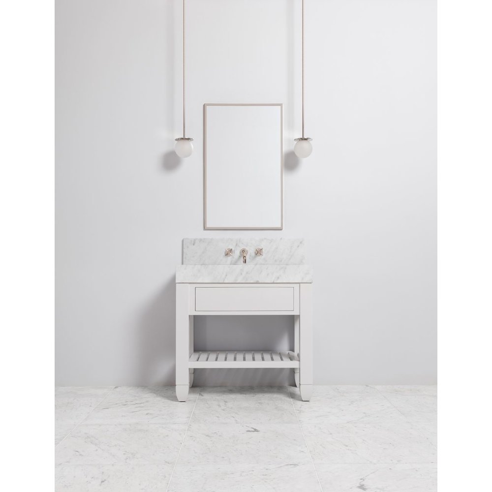 Porter Cavendish Cavendish Block Mid Moher VP129  - wooden wash basin stand with drawers, natural stone top and underbuilt basin