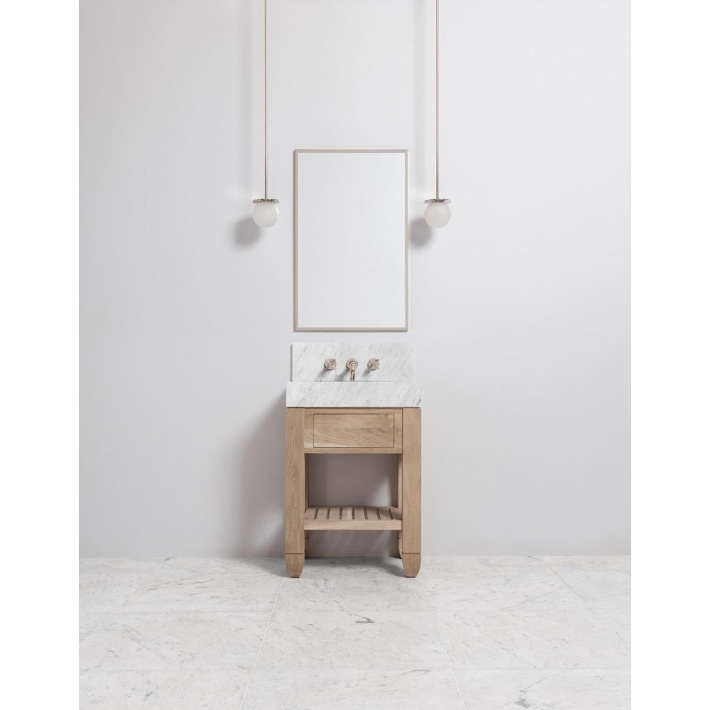 Porter Cavendish Cavendish Block Single VW154  - wooden wash basin stand with drawer, natural stone top and underbuilt basin