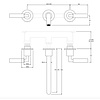 Coalbrook ZURICH Zurich 3-gats wand-wastafelkraan, uitloop 190mm ZU1021