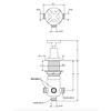 Lefroy Brooks 1930 Mackintosh Mackintosh deck mounted 2 way diverter with lever MH-1650