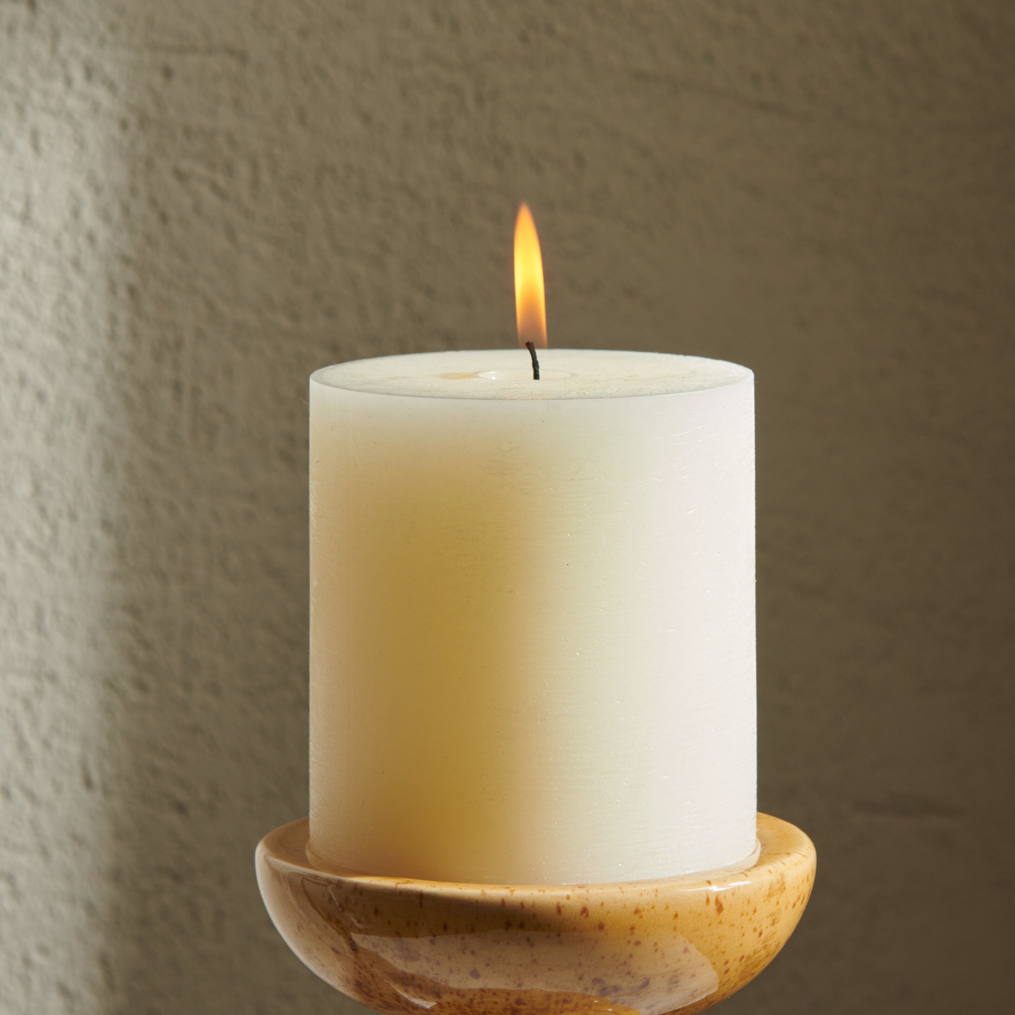 Neptune Candles Blyton Pillar Candle Calico 10x10cm TheClassicHouse