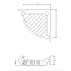 Lefroy Brooks 1900 Classic LB1900 Classic Eck-Seifenkorb Dusche LB-4941