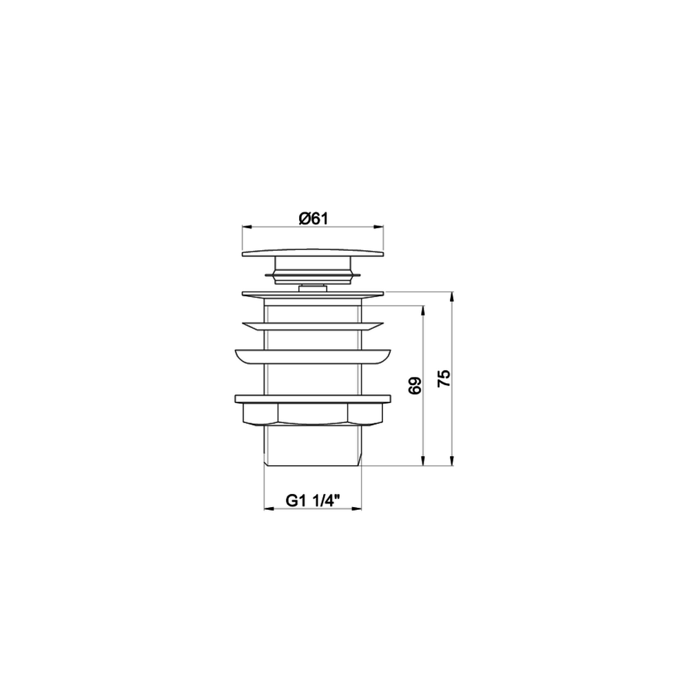 Burlington Burlington basin waste  'click-clack' W22