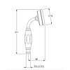 LB1930 Mackintosh hand shower MK-2142 Lefroy Brooks 1930 Mackintosh LB1930 Mackintosh hand shower MK-2142