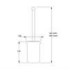 Lefroy Brooks 1900 Classic LB Classic Stand-WC-Bürstenhalter  LB-4504