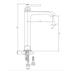 OMNIRES 1-hole basin mixer OM5213