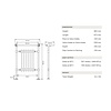 Gietijzeren handdoek-radiator Neo Classic - 963 mm hoog Arroll Gietijzeren handdoek-radiator Neo Classic - 963 mm hoog