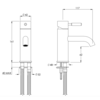 Coalbrook DOMO Domo 1-hole basin mixer DO1000