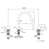 Coalbrook DOMO Domo 3-gats wastafelkraan DO1006