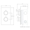 Coalbrook DOMO Domo Unterputz Duschthermostat - 1 Outlet-  DO3001-CO3001