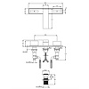 Lefroy Brooks 1940 Fifth LB1940 Fifth 3-hole basin mixer with lever handles DP-1226