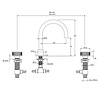 Coalbrook DECCA Decca 3-hole basin mixer DC1016