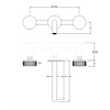 Coalbrook DECCA Decca 3-Loch Wand-Waschtischarmatur, Auslauf 165mm DC1018