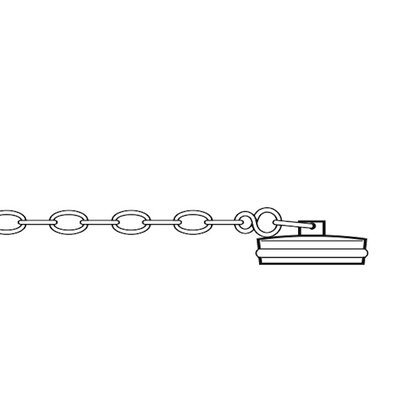 PR bath waste plug & chain 926708