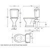 Imperial Deco Close coupled toilet with cistern - p-trap