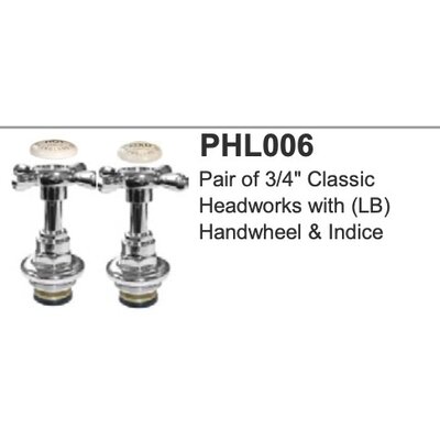 LB 3/4" Classic headworks with handwheel PHL006