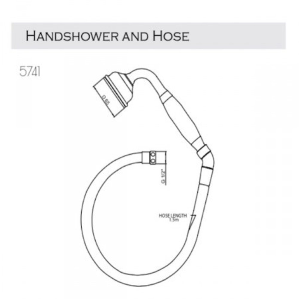 Perrin & Rowe Georgian Georgian inclined hand shower E.5741