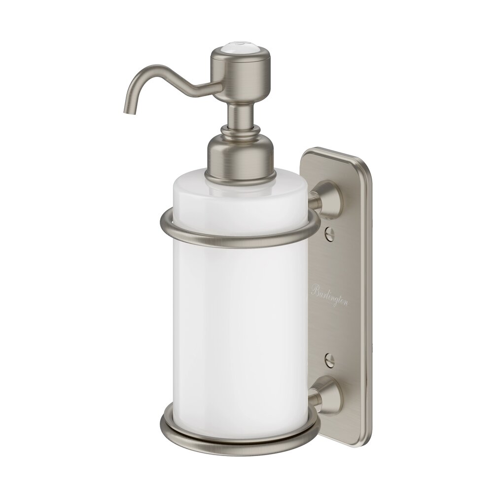 BB Edwardian Edwardian wall mounted Single soap dispenser, white porcelain