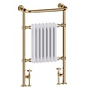 Burlington Klassieke handdoekradiator met witte leden Trafalgar R1