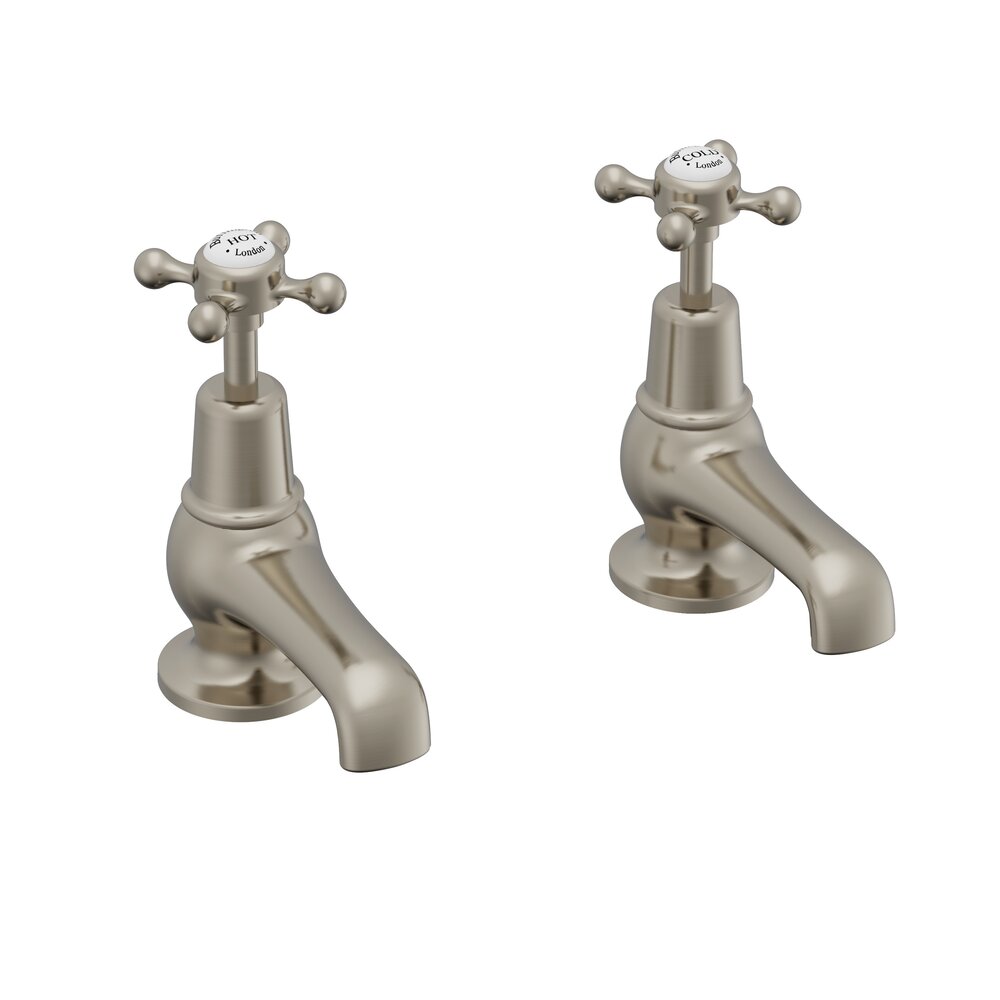 BB Edwardian Claremont pillar taps (pair) with 3"-spout