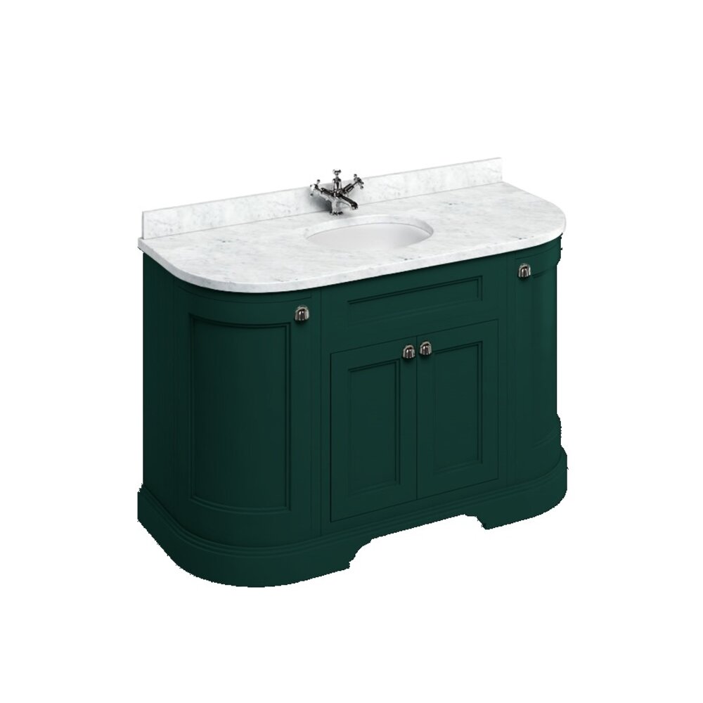 BB Edwardian 134 basin unit with Carrara white Minerva top and basin FC1-BC13