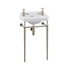 BB Edwardian Edwardian 51cm cloakroom basin with metal stand B8-T21A