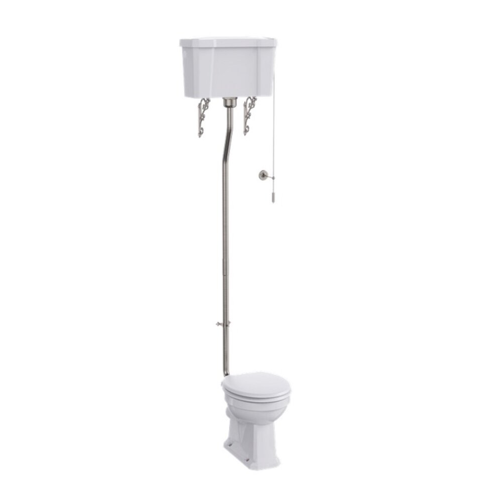 BB Edwardian High level toilet (p-trap) with porcelain cistern