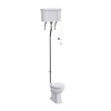 BB Edwardian High level toilet (p-trap) with porcelain cistern