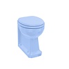 BB Edwardian Bespoke Staande toilet pot Enchanted Blue - tegen de muur te monteren
