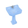 BB Edwardian Bespoke Edwardian Bespoke 56cm basin with pedestal - Enchanted Blue