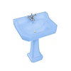 BB Edwardian Bespoke Edwardian Bespoke 62cm basin with pedestal - Enchanted Blue