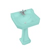 BB Edwardian Bespoke ex showroom: Waschbecken Edwardian Bespoke 56cm mit Sockel - Cosmic Green